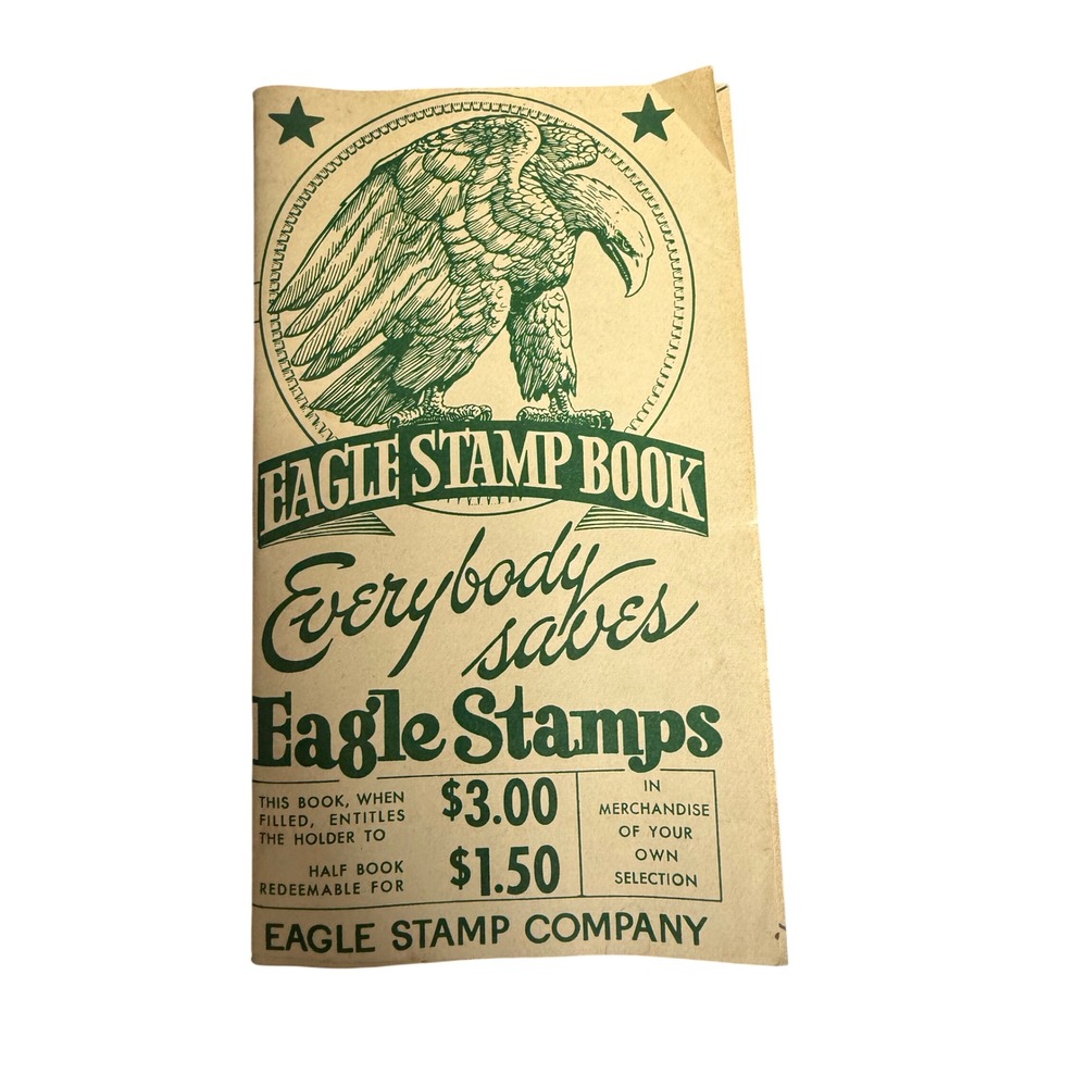 Vintage Eagle Stamp Book Cleveland Ohio May Company Libby's Ephemera Ziegler's